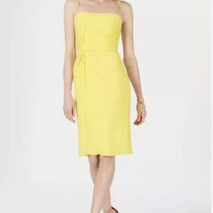 Adrianna Papell Sleeveless Sheath Draped Dress